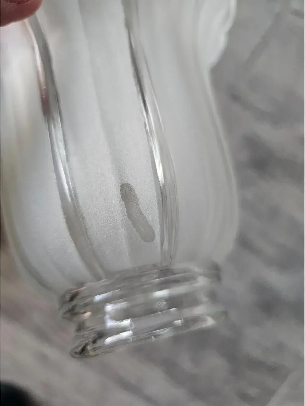 (2pc) Vintage Fluted Frosted Glass Tulip Light Fixture Globe 5.5